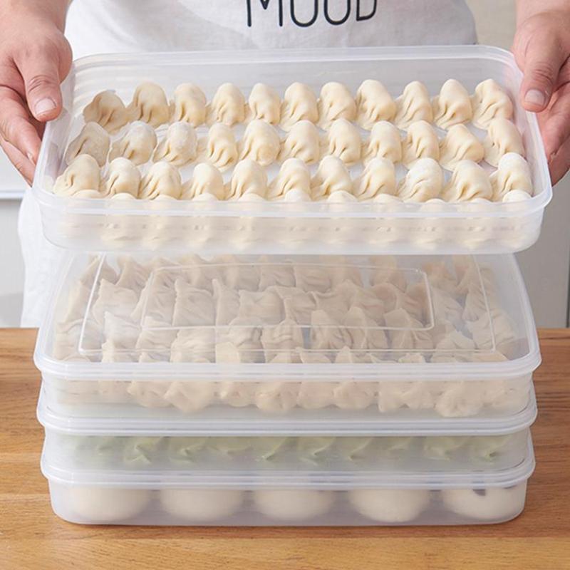 Kitchen Appliances Organizer - Neue Küchen-Aufbewahrungsbox Kühlschrank-Organizer Transparente Lebensmittelbehälter Schale