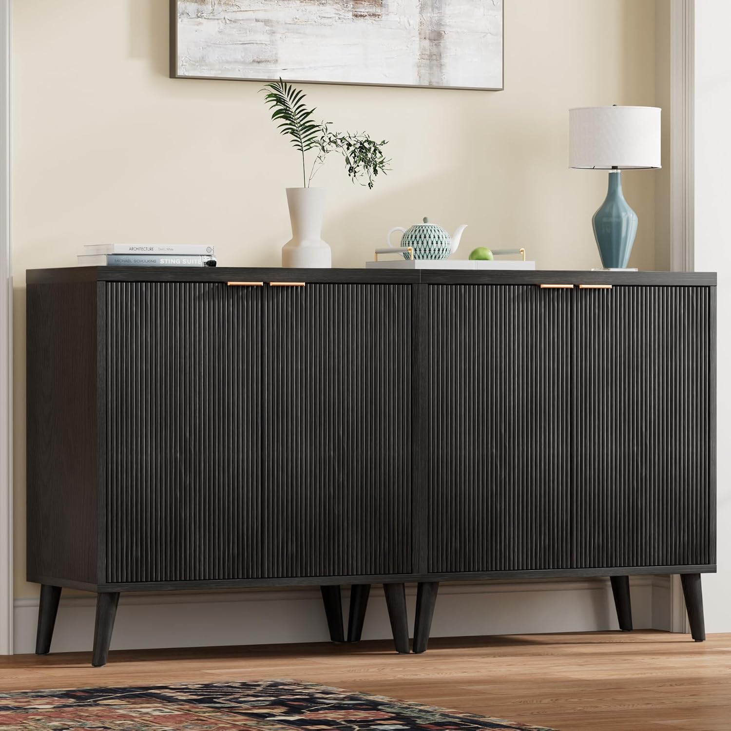 Geriffeltes Buffet-Sideboard m – Kitchen Appliances Organizer Bewertung und Preis